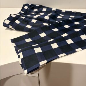 Navy & White Banana Republic Straight-Leg Pants